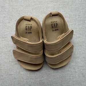 GAP Baby Tan Double-Strap Sandals 3-6M